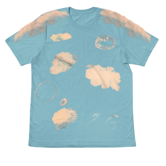 BLEACH SERIES Gardens Cloud Oversized T-Shirt in Light Blue